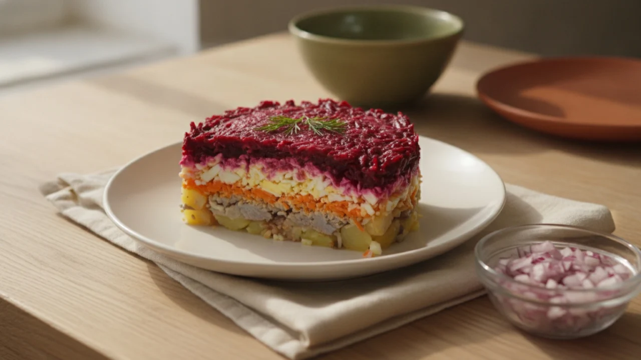 Селёдка под шубой: классика, с яблоком, рулетом и желе
