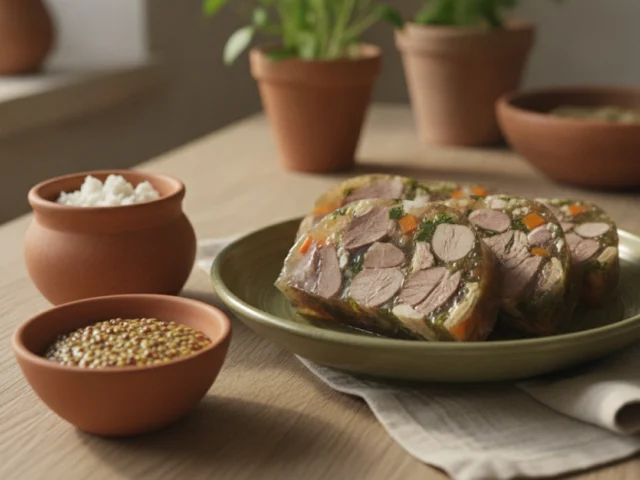 Холодец из свиной рульки: с ножками, курицей, говядиной