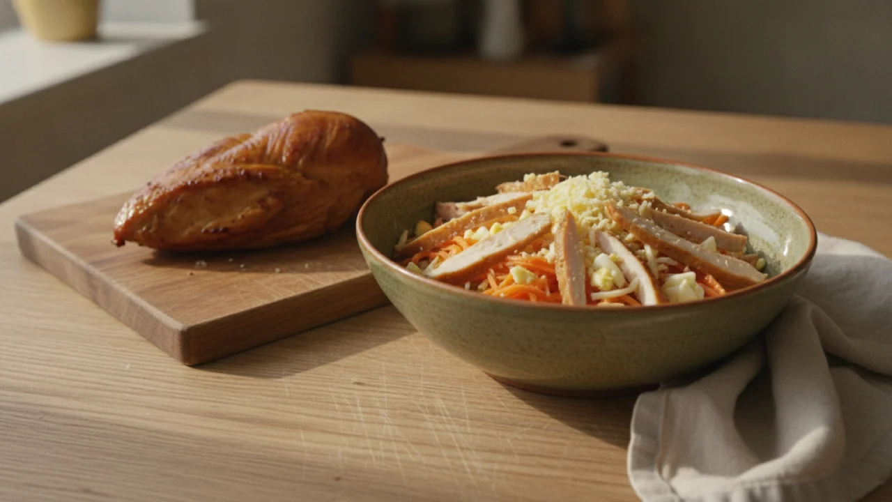 Салат с копчёной курицей: 7 простых рецептов